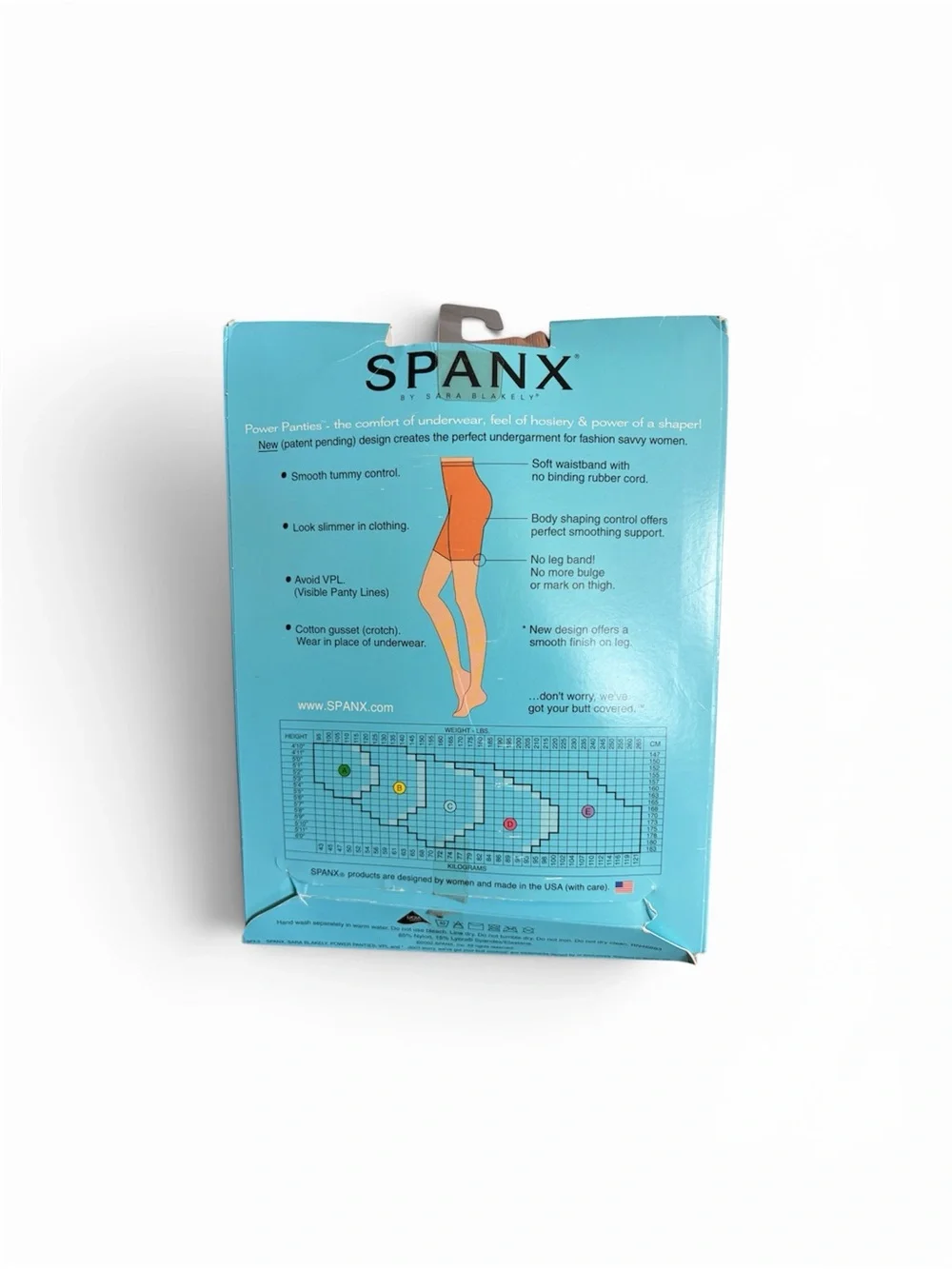 Spanx Power Panties Style #8626 Performance Underwear Size D Bare NIP